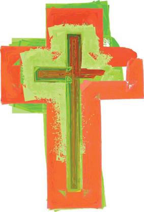 abstract of cross |god poster|christian god poster|jesus poster Paper Print