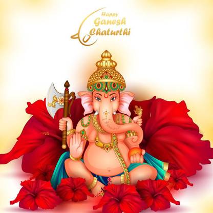 happy ganesh chaturthi amazing Paper Print