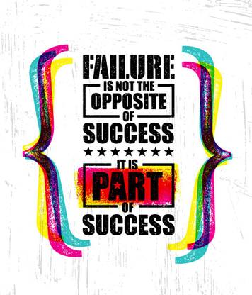 failure |Motivational Poste Paper Print