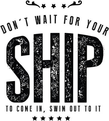 dont wait for your Sticker Poster|Motivational Paper Print