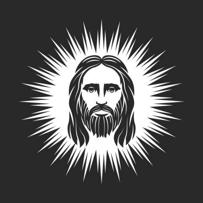Face of Jesus Poster|Christian Poster|Religious Poster| Paper Print