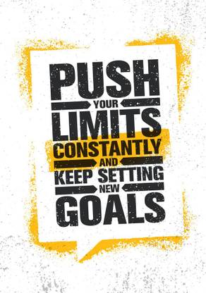 push your limits constantly Sticker Poster Paper Print