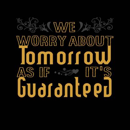 KD we worry about tomorrow Poster| Paper Print