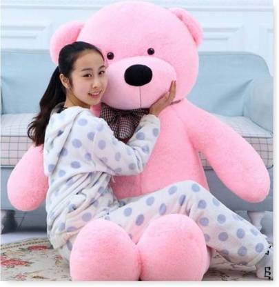 Omex Jumbo Pink 5 feet TeddOmex Soft toy with Love, Birthday , Valentine’s Gift. - 157 Cm (Pink) - 122 cm