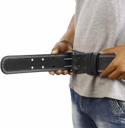 Quinergys ™ Cow Hide Leather Strength Training Belt Total Crimson Abdominal Belt