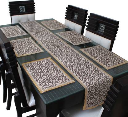 Glassiano Brown, White 12 cm Table Runner