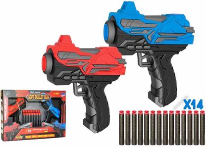 xenith Foam Blaster Soft Bullet Dual Gun Toy Set ( Set of 2 ) Guns & Darts