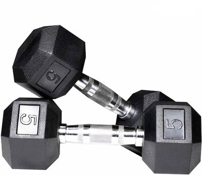 Foxsus Hexa Dumbells 5 kg Fixed Weight Dumbbell