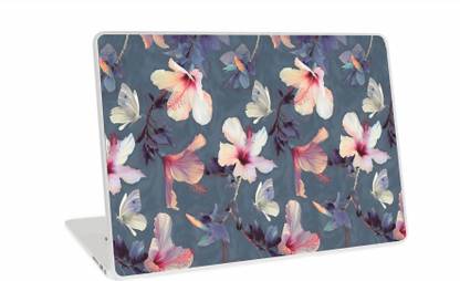 Galaxsia Floral D2 Laptop Skin Vinyl Laptop Skin Compatible for 15.6 inch
