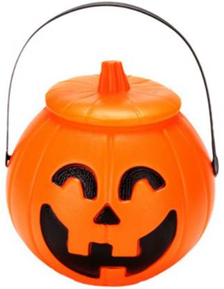 Partysanthe LED Halloween Pumpkin Candy Basket Bucket Child Trick