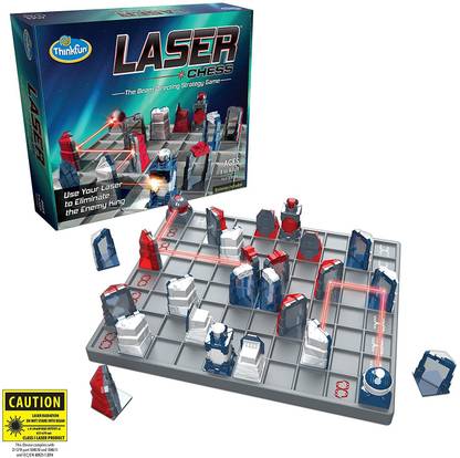 ThinkFun Laser Chess Two Player Strategy Game and STEM Toy for Boys Strategy & War Board Game