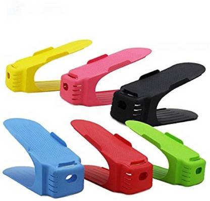 Medigo 6 Piece Plastic Shoes Storage Rack Plastic Shoe Stand