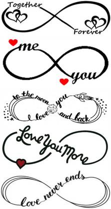 voorkoms Infinity love tattoo