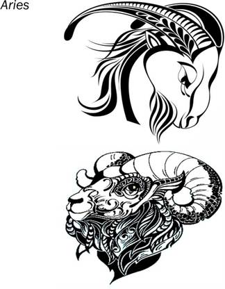 voorkoms Aries zodiac sign tattoo