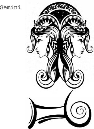 voorkoms Gemini zodiac sign tattoo