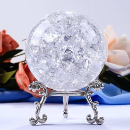 Urban Hub Spinning Crystal Ball for Water Indoor Fountain | Water Fountain Spinning Decorative Showpiece  -  5 cm