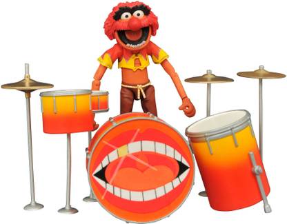 DIAMOND SELECT Toys Muppets Select Action Figure Series 2 Animal and Drums Action Figure