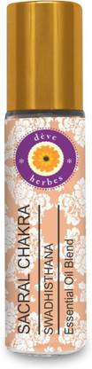 deve herbes Sacral Chakra (Swadhisthana) Oil 8ml - Ideal for Meditation, Purification