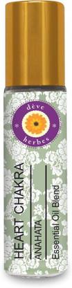 deve herbes Heart Chakra (Anahata) Oil 8ml - Ideal for Meditation, Purification,