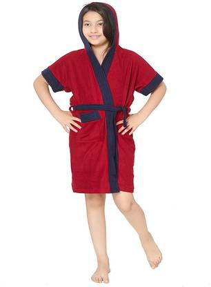 Poorak Red Blue XXL Bath Robe