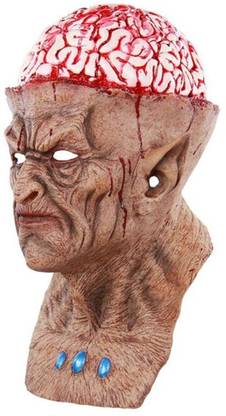 FUTABA Halloween Scary " Open Brain "Cosplay Face Mask Party Mask