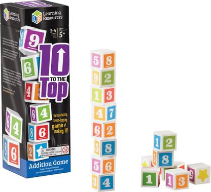 LEARNING RESOURCES LRN1767 10 To The Top Addition Game
