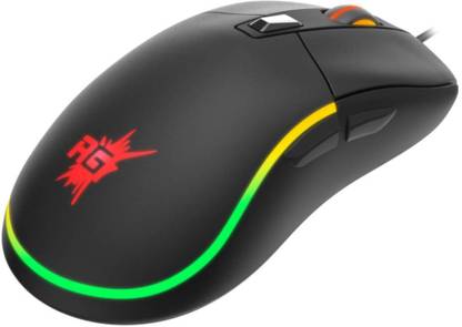 Redgear Z-2 Gaming Mouse with PMW 3360 Sensor, 4 Side Buttons, RGB and dpi Upto 12000 Wired Optical  Gaming Mouse