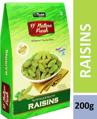 D NATURE FRESH Green Raisins 200gm (Box) Raisins