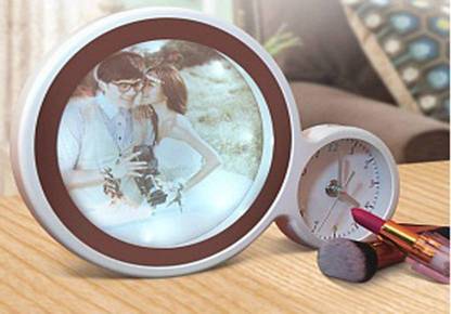 SALEOFF Photo Frame With Clock 6 inch Mirror Frame 6 inch Mirror Frame
