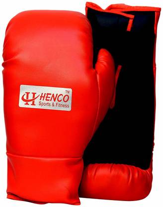 HENCO PU Pro Boxing Gloves, 4 OZ (Red 1 Pair) Boxing Gloves