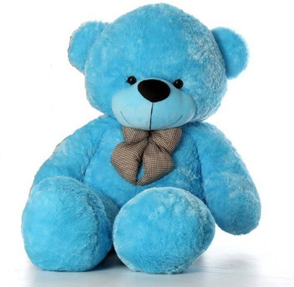 Blue Fur \u0026 Heart Teddy Bear 