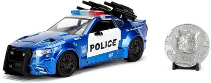Jada Toys TRANSFORMERS 5 CUSTOM MUSTANG POLICE BARRICADE