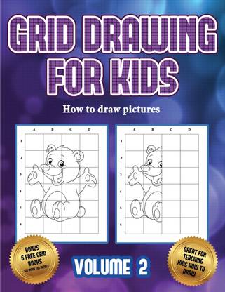 How to draw pictures (Grid drawing for kids - Volume 2)
