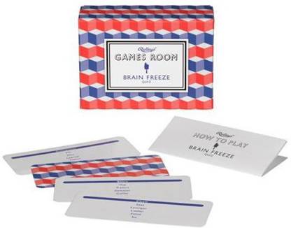 Ridley's Game Room Brain Freeze Trivia Deck Quiz Card Guess Game