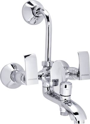 H & R JOHNSON T3123C Wall Mixer 3 in 1 with Bend Pipe Mixer Faucet