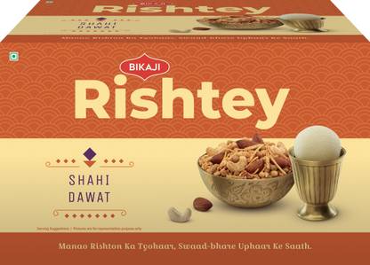 Bikaji Risthey Diwali Gift Hamper - Shahi Dawat Pack - Pack of 1 Combo