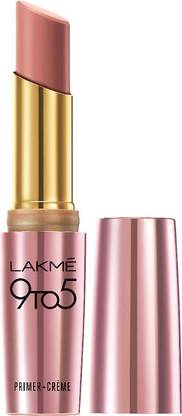 Lakmé 9To5 Primer + Crme Lip Color, Nude Dust CP10