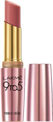 Lakmé 9To5 Primer + Crme Lip Color, Pink Bell CP8