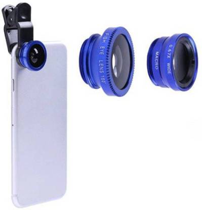 InEffable Mobile Camera Lens Clip-On 3 in 1 Kit, 180 Degree Fisheye Lens + 0.67X Wide Angle + 10X Macro Lens, Mobile Phone Lens Mobile Phone Lens