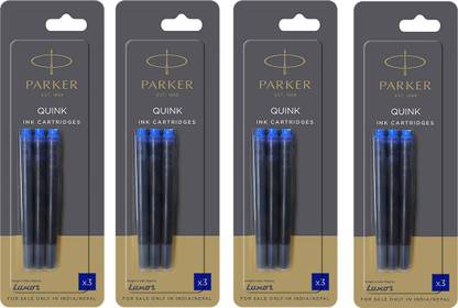 PARKER Quink Catridge Blue (4 pics) Ink Cartridge