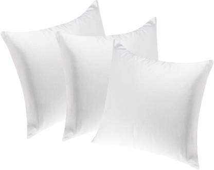 Soft Touch Polyester Fibre Solid Bed/Sleeping Pillow Pack of 3