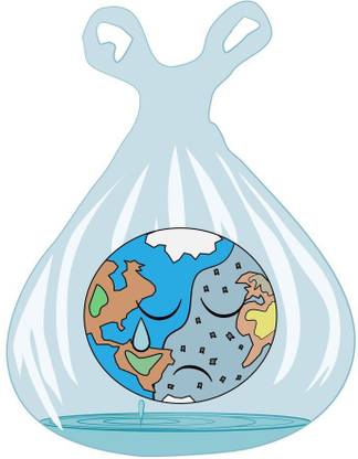 save earth from plastic sticker poster|save environment| Paper Print