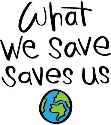 what we save sticker poster|save nature| Paper Print