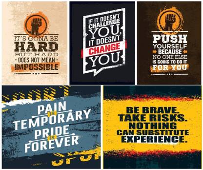 Motivational and Inspirational Posters for Home,Office,Study Center Paper Print