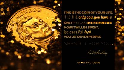 time is the coin Paper Print