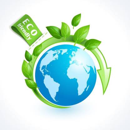 eco friendly tag sticker poster|save earth|save nature|globar warming|multicolor Paper Print