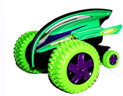 Planet of Toys 360° Bouncing Rotation Devil Fish Crazy Gyro Monster Car With Light