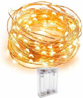 Bash N Splash 50 LEDs 4.98 m Yellow Steady String Rice Lights