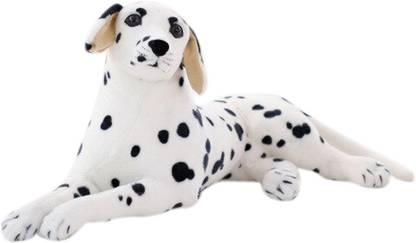 Tickles Realistic Stuffed Animals Sitting Dalmatian Dog Plush Toys for Children's Birthday Gifts Soft Stuffed For Kids  - 26 cm