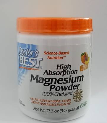 Doctor's Best Magnesium Powder Peach Flavored 347 grams